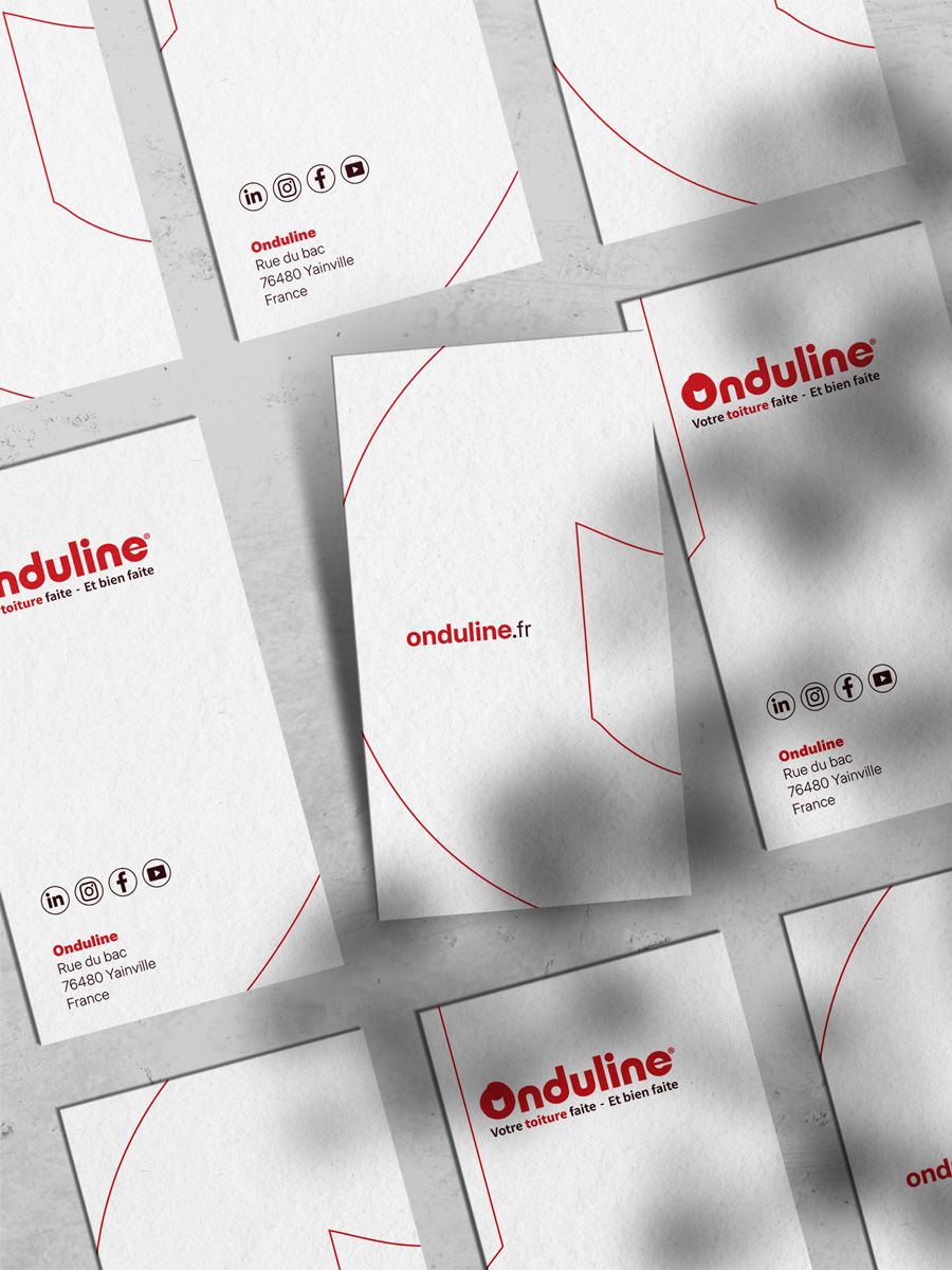 Cartes de visite Onduline